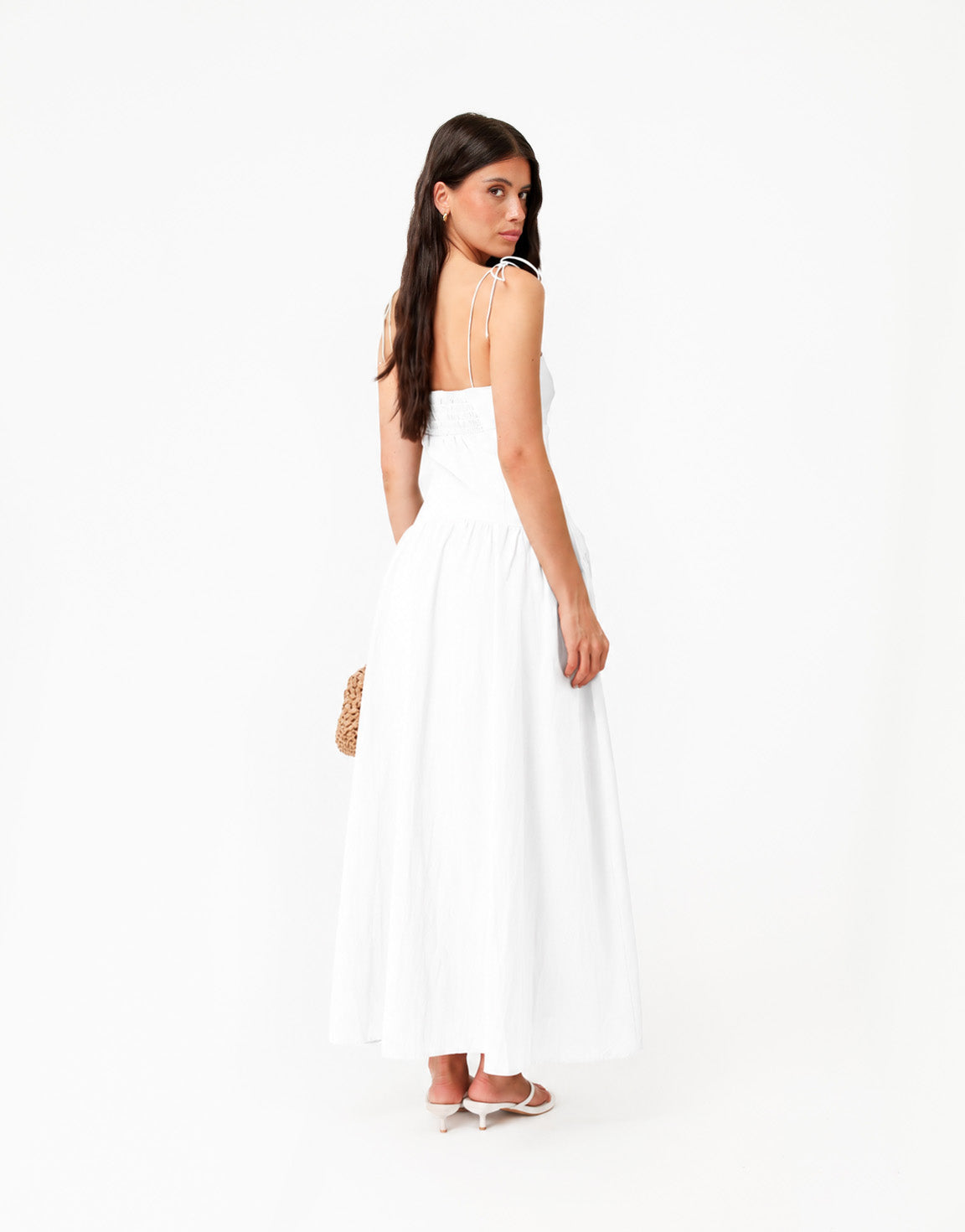 Witte Mouwloze Maxi - Jurk
