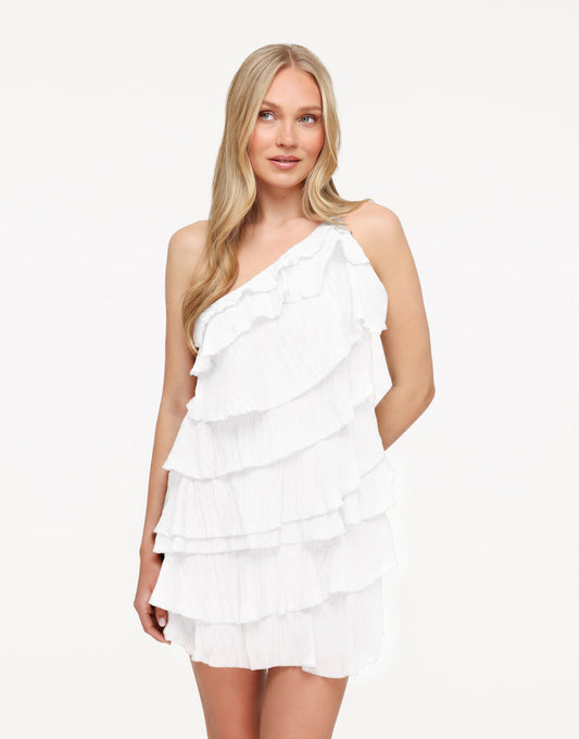 Witte Ruffel - Jurk