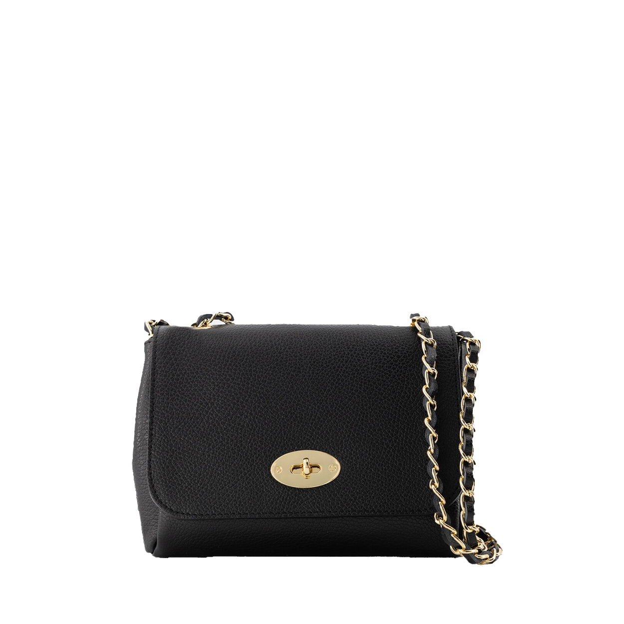 Zwarte Leren Crossbody Tas Olivia Kate