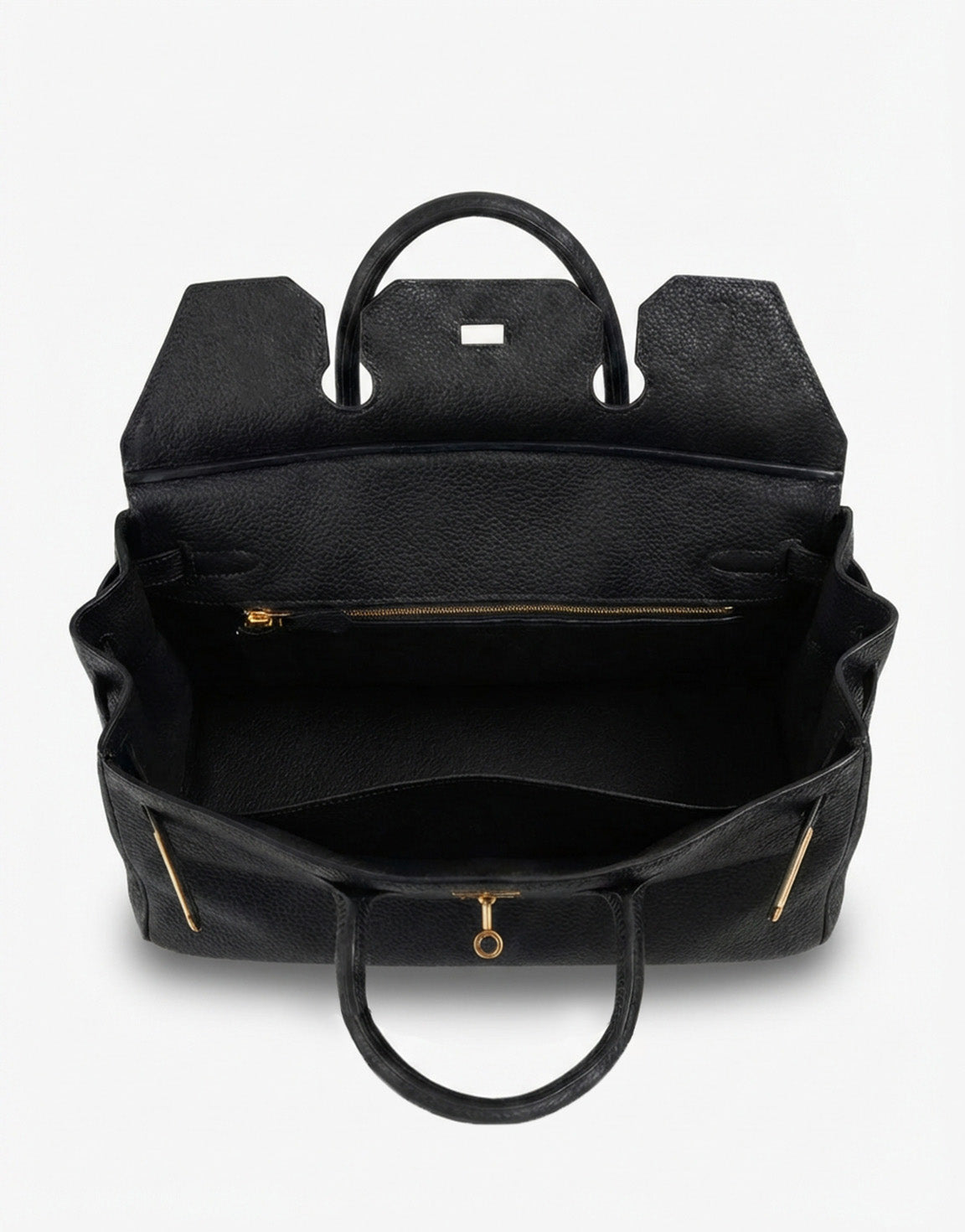 Zwarte Grote Gouden Details - Tas