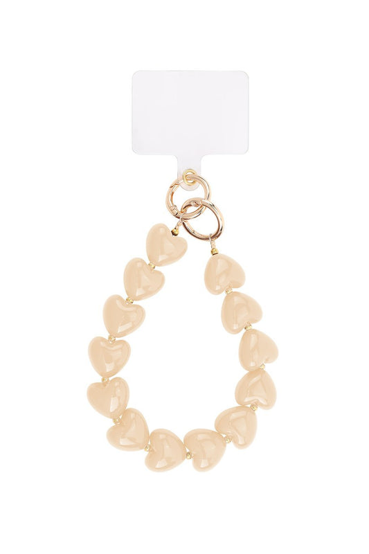 Abrikoos Hartjes - Telefoonkoord - Olivia & Kate