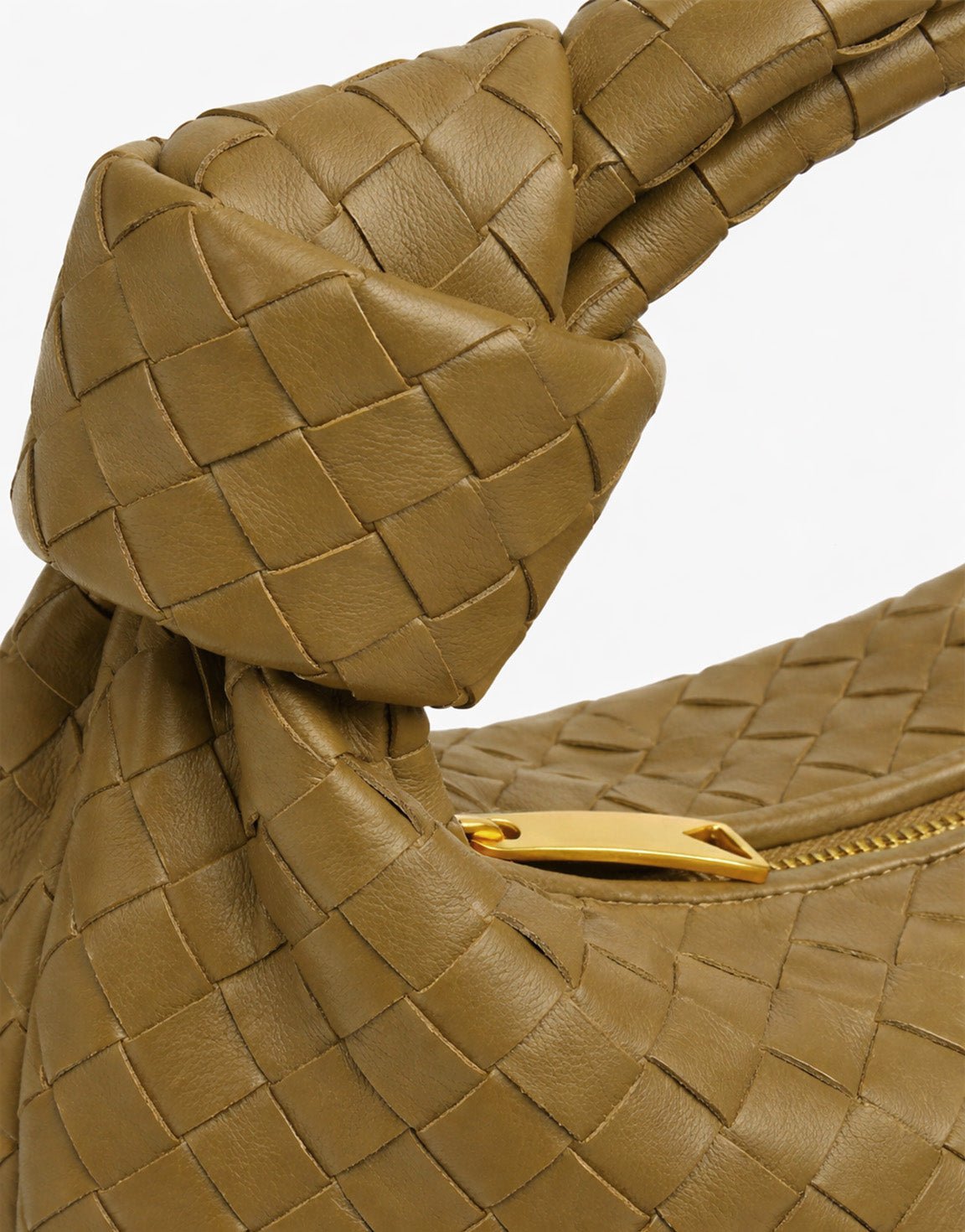 Army Green Medium Braided - Bag - Olivia & Kate