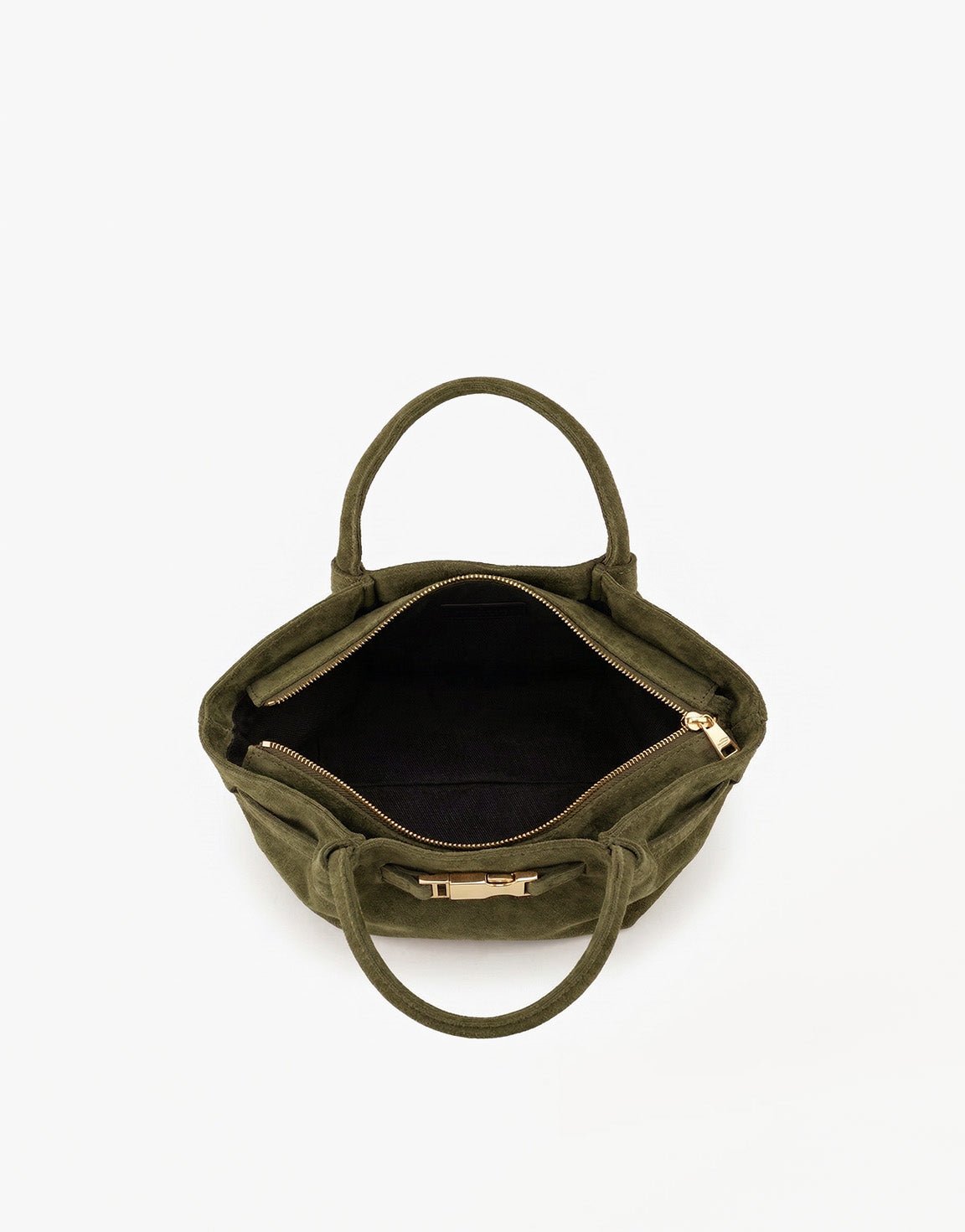 Army Groene Suede Shopper - Tas - Olivia & Kate