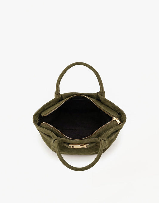 Army Groene Suede Shopper - Tas - Olivia & Kate