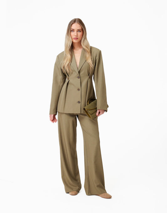 Army Groene Wijde Classic - Pantalon - Olivia & Kate