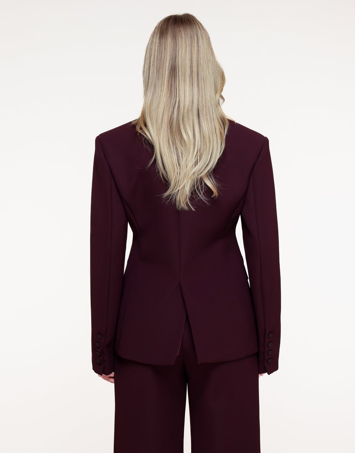 Aubergine Premium Detail - Blazer - Olivia & Kate