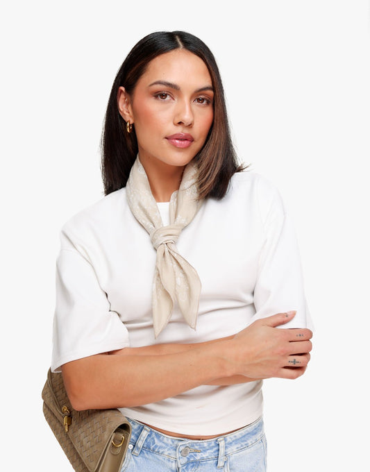 Beige Bandana - Sjaal - Olivia & Kate