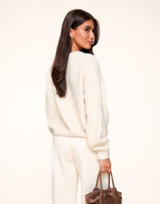 Beige Basic Gebreide - Vest - Olivia & Kate