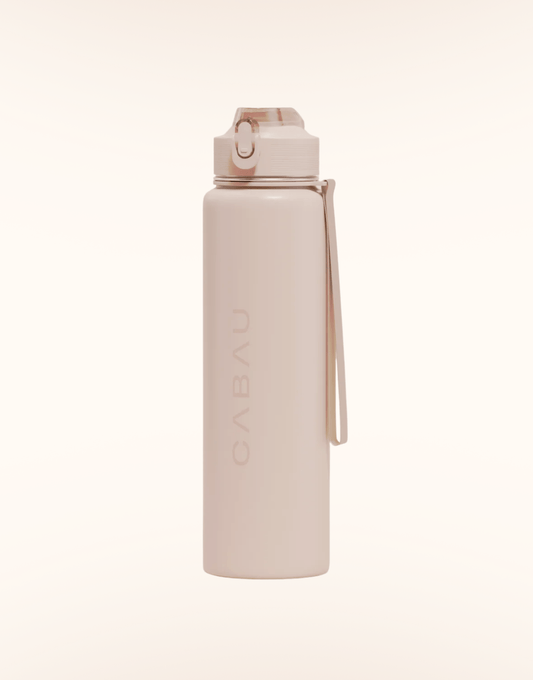 Beige Cabau Stainless Steel - Waterfles - Olivia & Kate