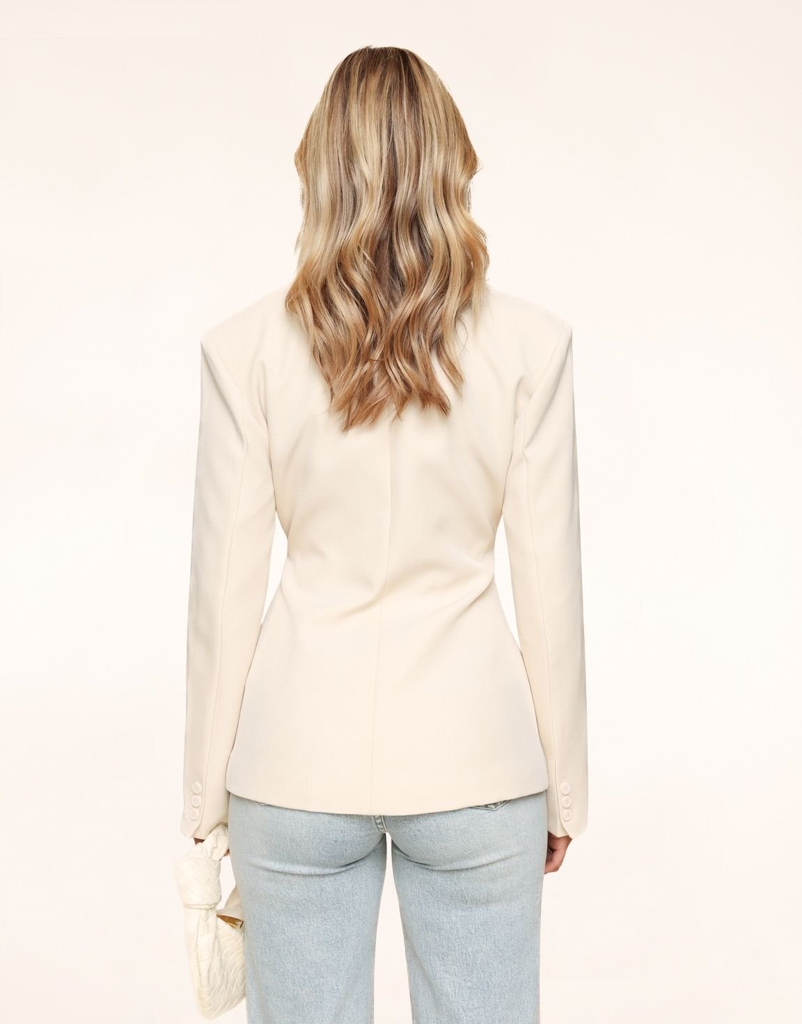 Beige Classic Getailleerde - Blazer - Olivia & Kate