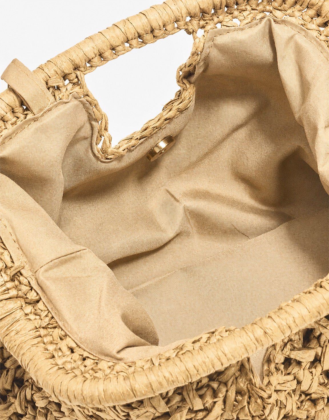 Beige Gevlochten - Clutch - Olivia & Kate
