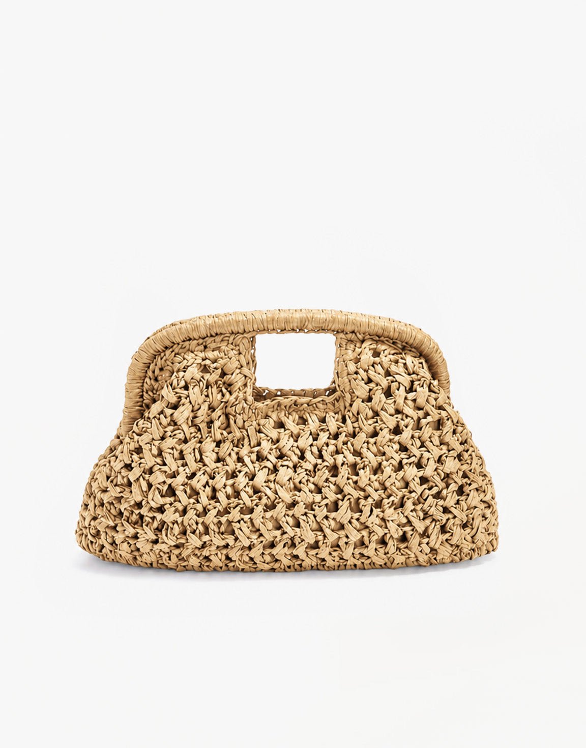 Beige Gevlochten - Clutch - Olivia & Kate