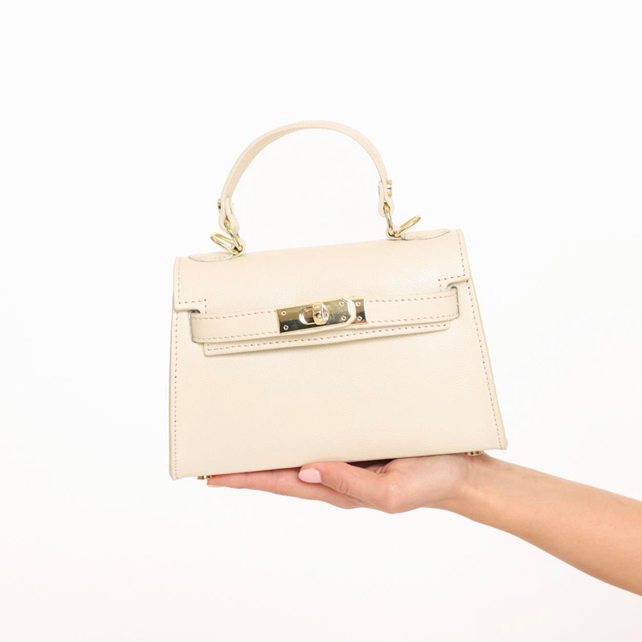 Beige Gouden Details - Tas - Olivia & Kate