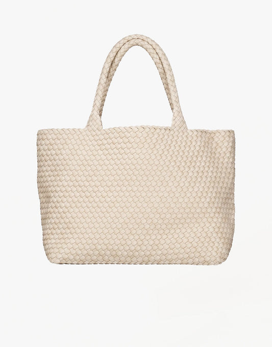 Beige Grote Gevlochten - Tas - Olivia & Kate