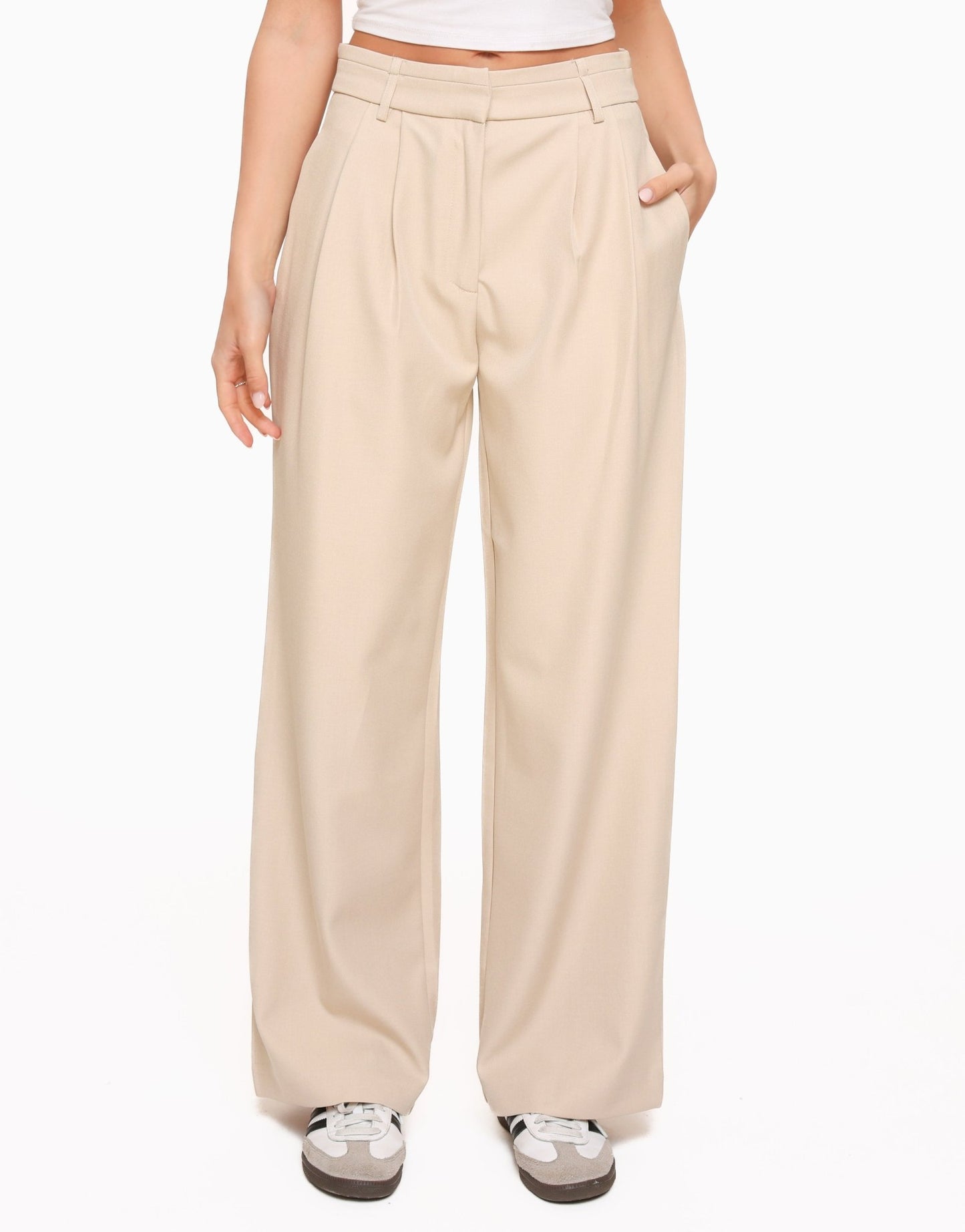 Beige Iconic - Pantalon - Olivia & Kate