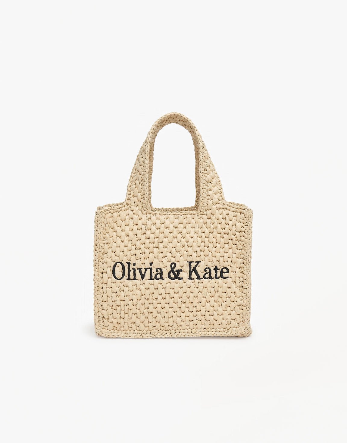 Beige Kleine Vierkante Olivia & Kate Gewoven - Tas - Olivia & Kate