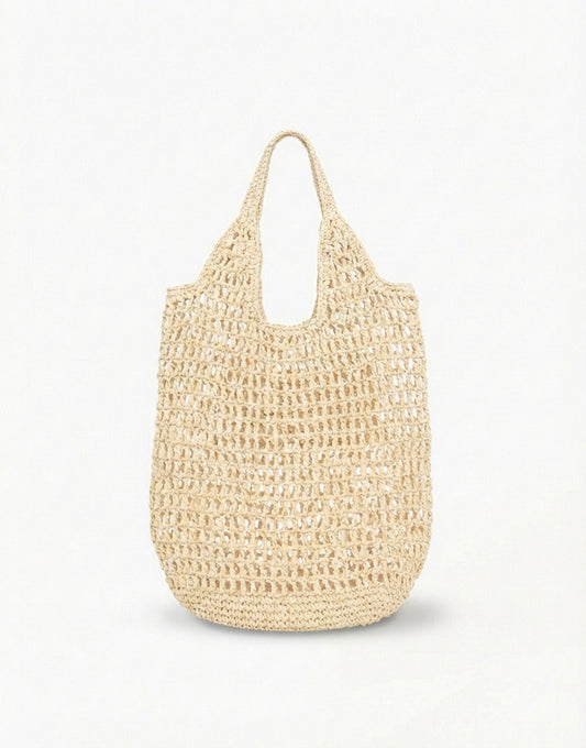 Beige Long Olivia & Kate Woven - Bag - Olivia & Kate