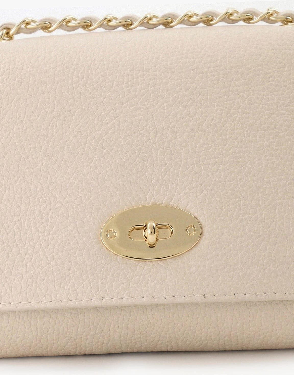 Beige Leren Crossbody - Tas - Olivia & Kate