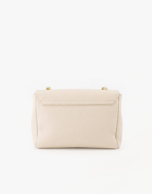 Beige Leren Crossbody - Tas - Olivia & Kate