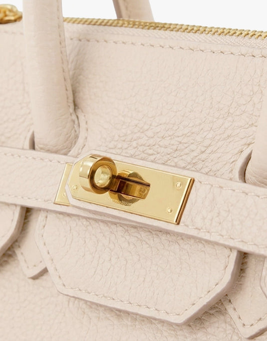 Beige Middel Gouden Details - Tas - Olivia & Kate