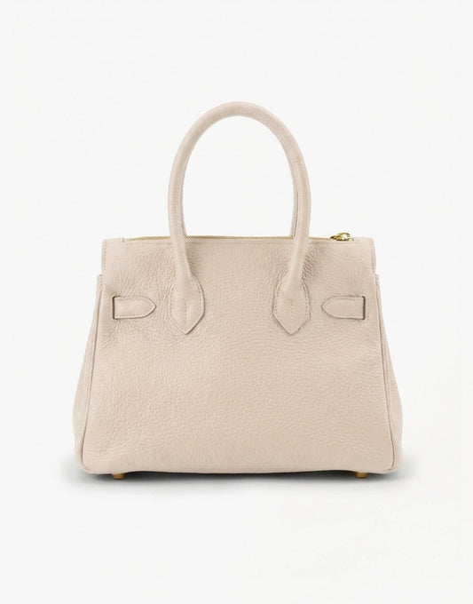 Beige Middel Gouden Details - Tas - Olivia & Kate