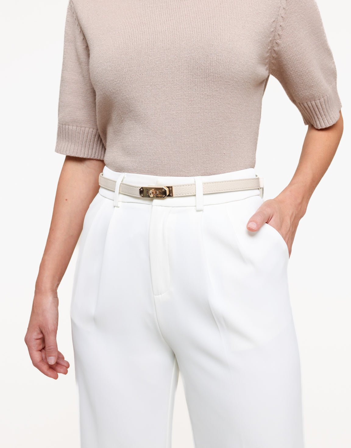 Beige Schakel - Riem - Olivia & Kate