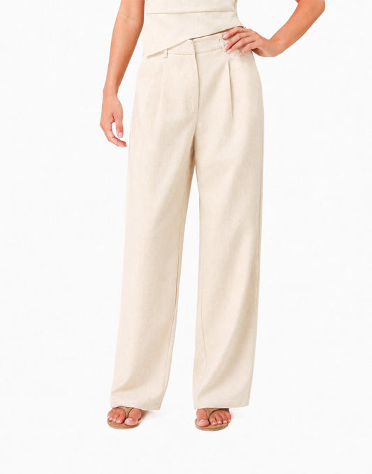 Beige Signature Linnen Blend Strapless - Set - Olivia & Kate