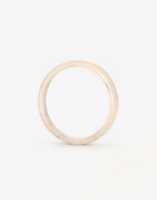 Beige Smalle Resin Bangle - Armband - Olivia & Kate