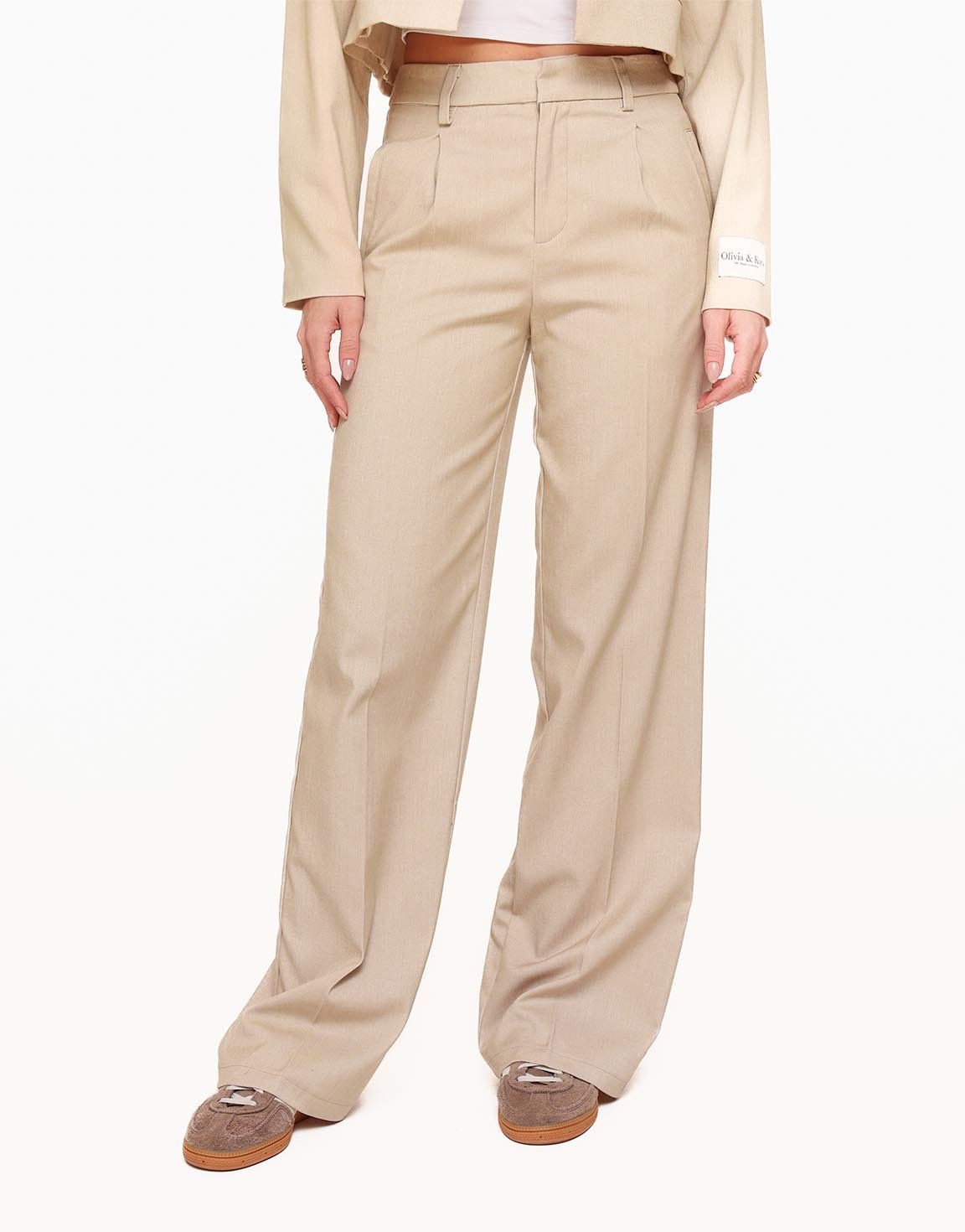 Beige STUDIO - Pantalon - Olivia & Kate