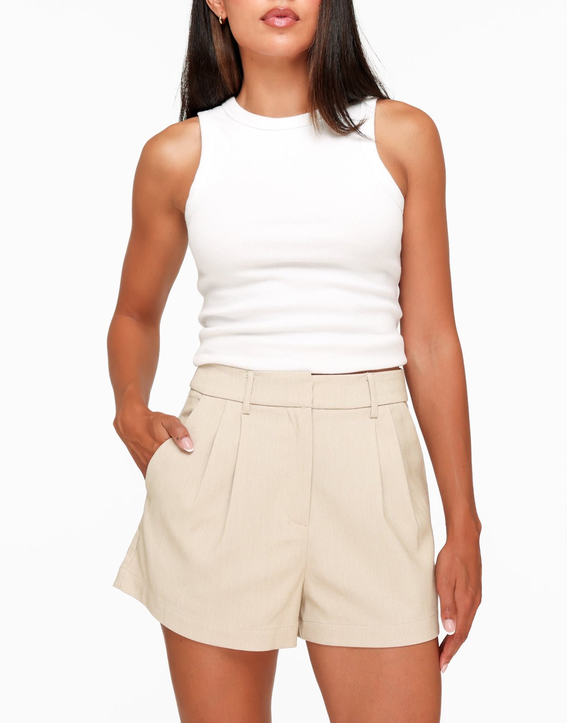 Beige Studio Wikkel Strik Plooien - Set - Olivia & Kate