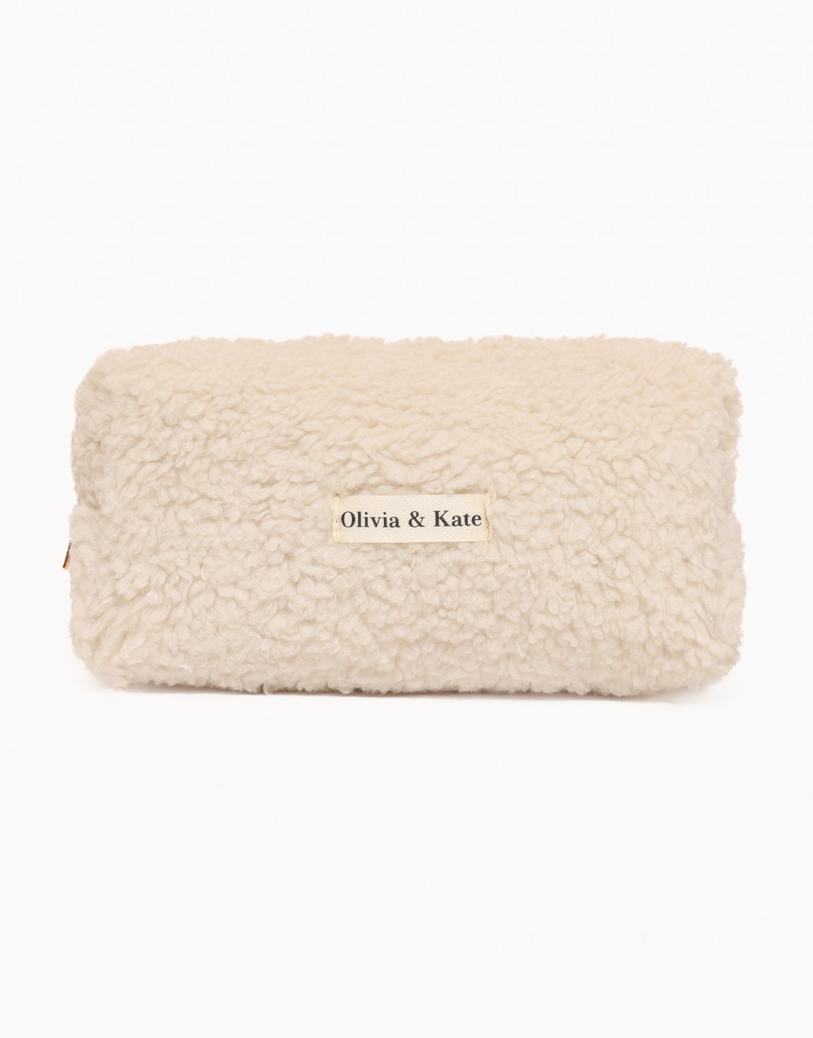 Beige Teddy Make - Up - Tas - Olivia & Kate