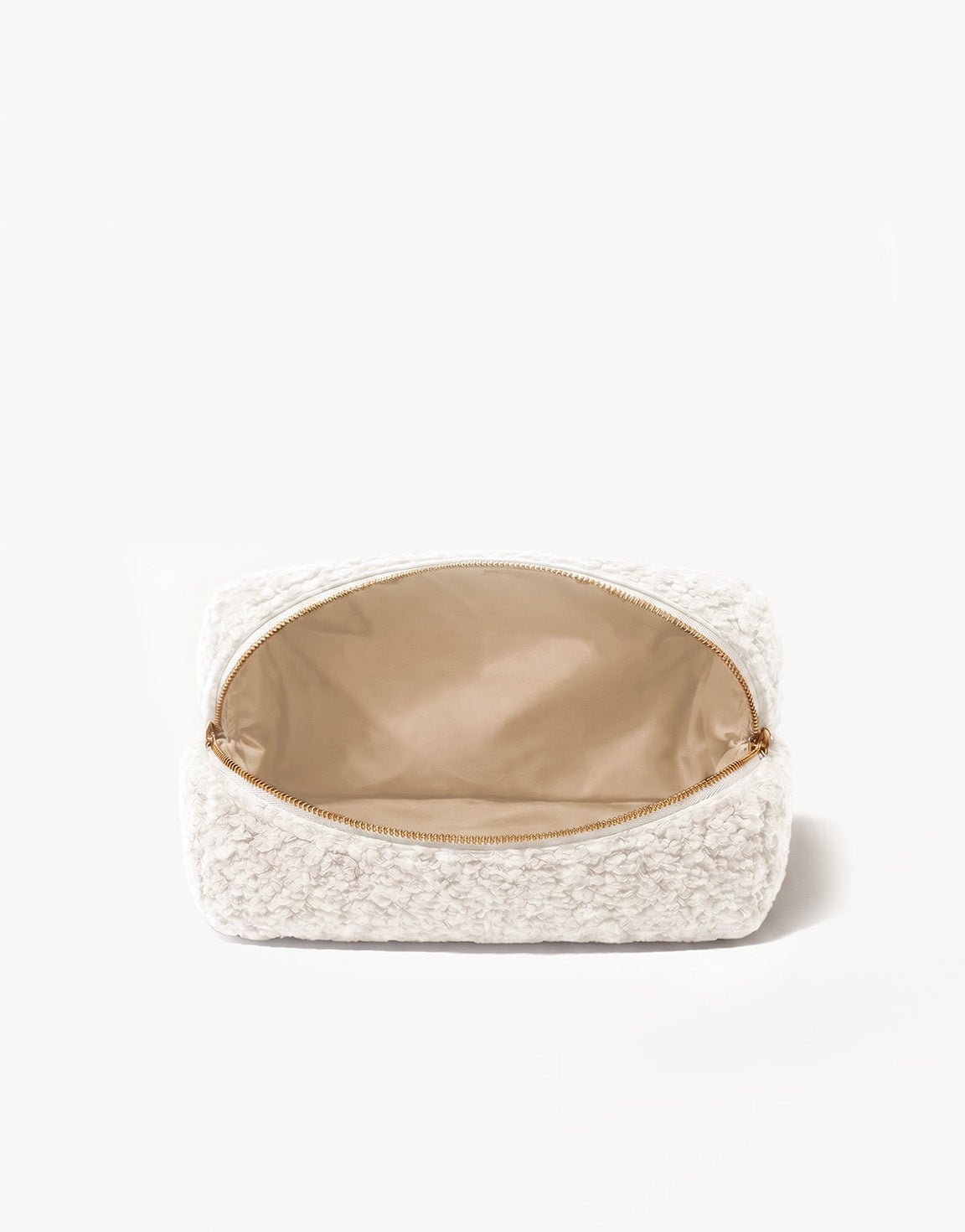 Beige Teddy Make - Up - Tas - Olivia & Kate