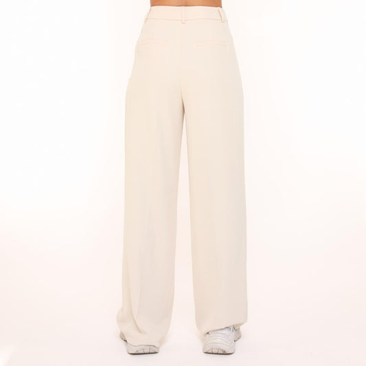 Beige Wijde - Pantalon - Olivia & Kate
