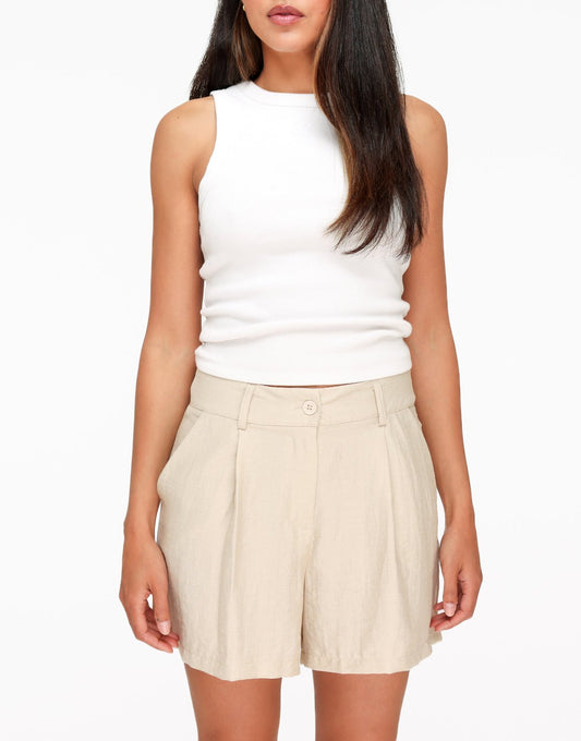 Beige Wijde - Short - Olivia & Kate