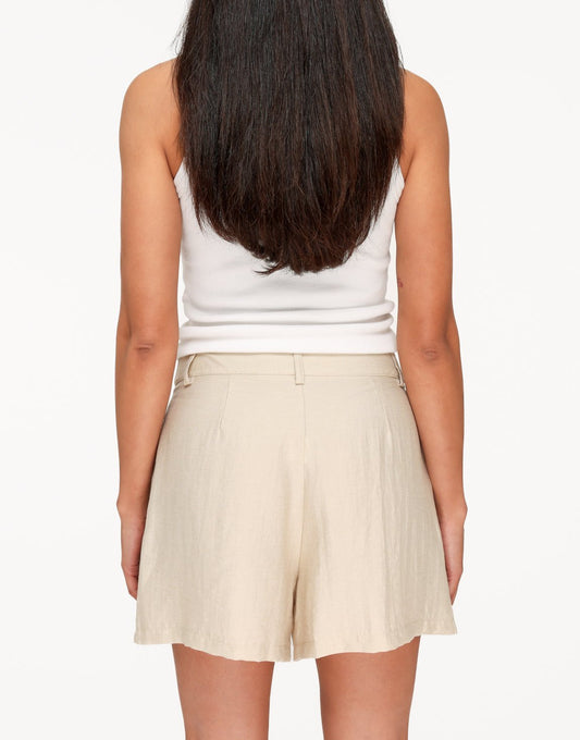 Beige Wijde - Short - Olivia & Kate