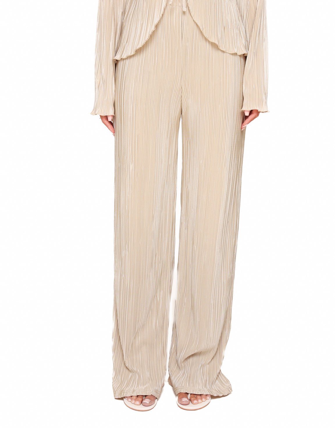 Beige Wikkel Plisse - Set - Olivia & Kate