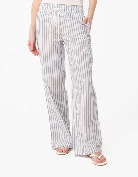 Blauwe Gestreepte Oversized Strass Steentjes - Set - Olivia & Kate