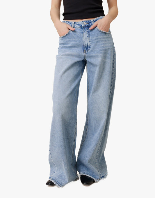 Blauwe Loszittende Baggy - Spijkerbroek - Olivia & Kate