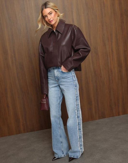 Blauwe Wijde Detail - Spijkerbroek - Olivia & Kate