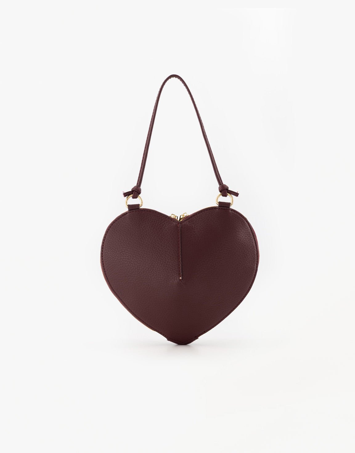 Bordeaux Leren Hart - Tas - Olivia & Kate