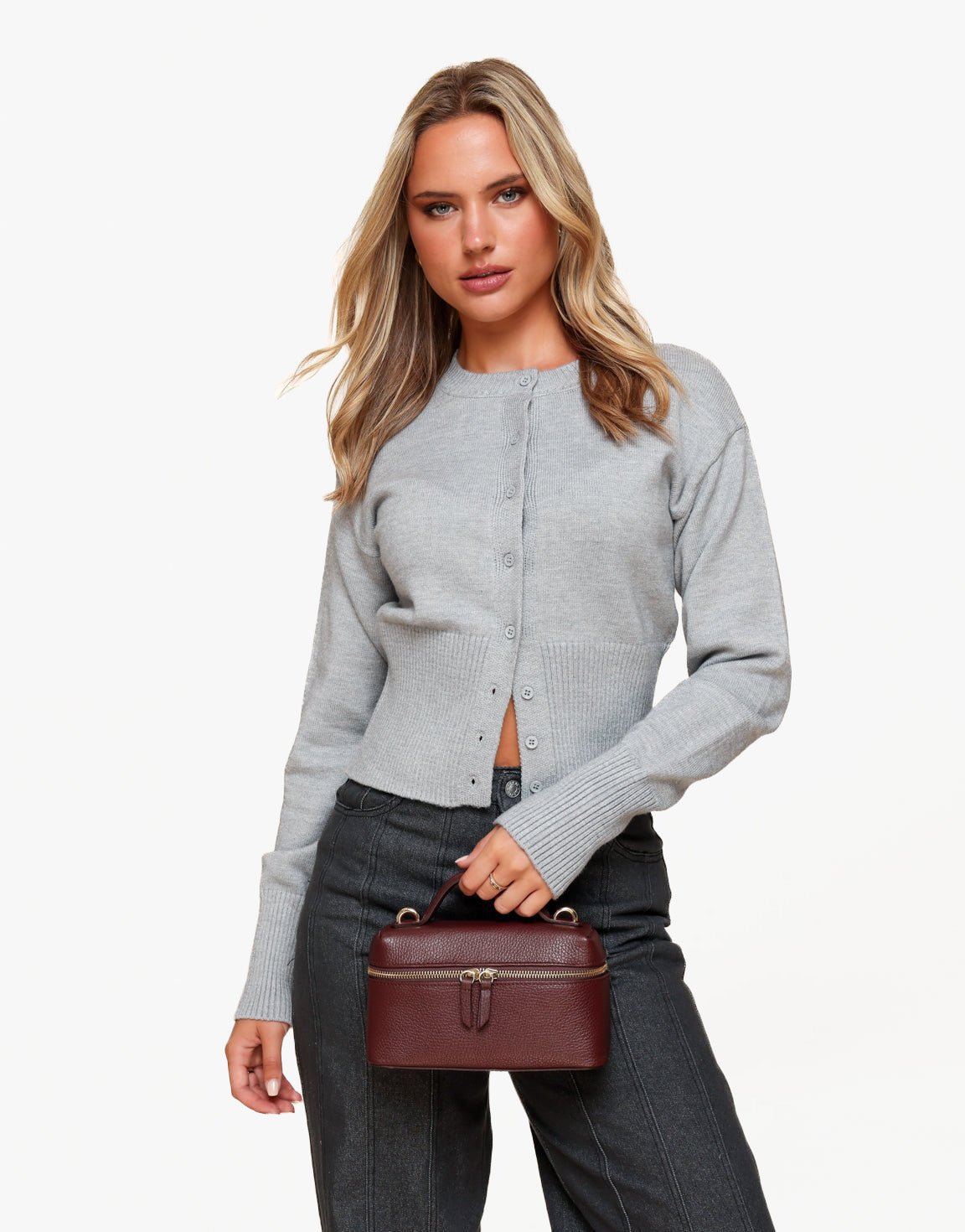 Bordeaux Rechthoekige - Tas - Olivia & Kate