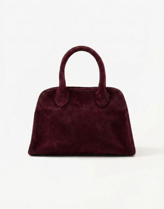 Bordeaux Suede - Handbag - Olivia & Kate