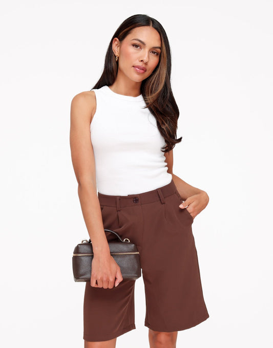 Bruine Basic Lange - Short - Olivia & Kate