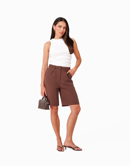 Bruine Basic Lange - Short - Olivia & Kate