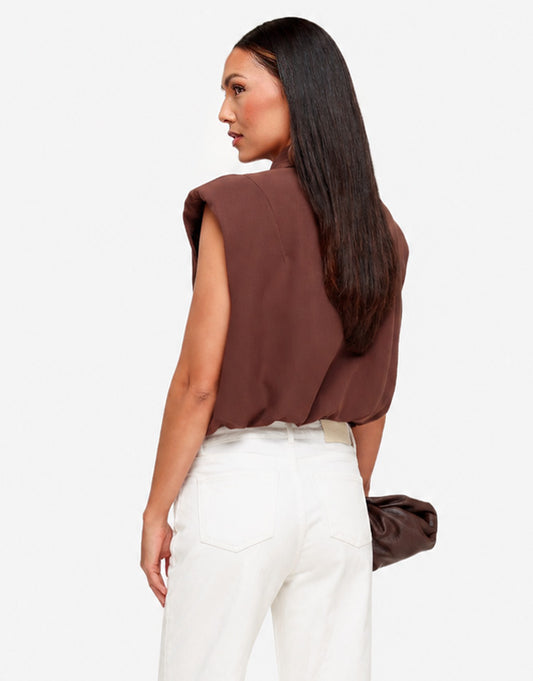 Bruine Edit Schouder Pads - Gilet