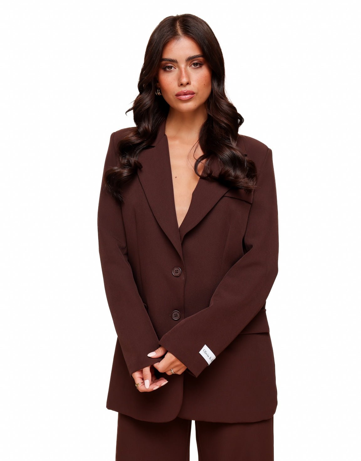 Bruine F/W Edit Basic LS - Blazer - Olivia & Kate