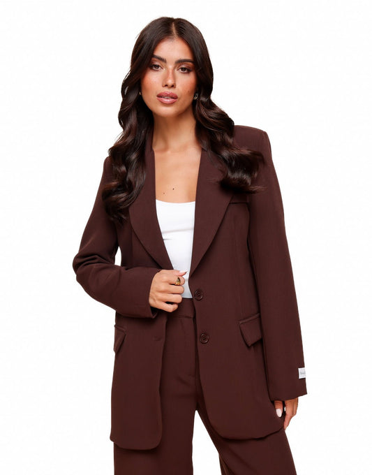 Bruine F/W Edit Basic LS - Blazer - Olivia & Kate
