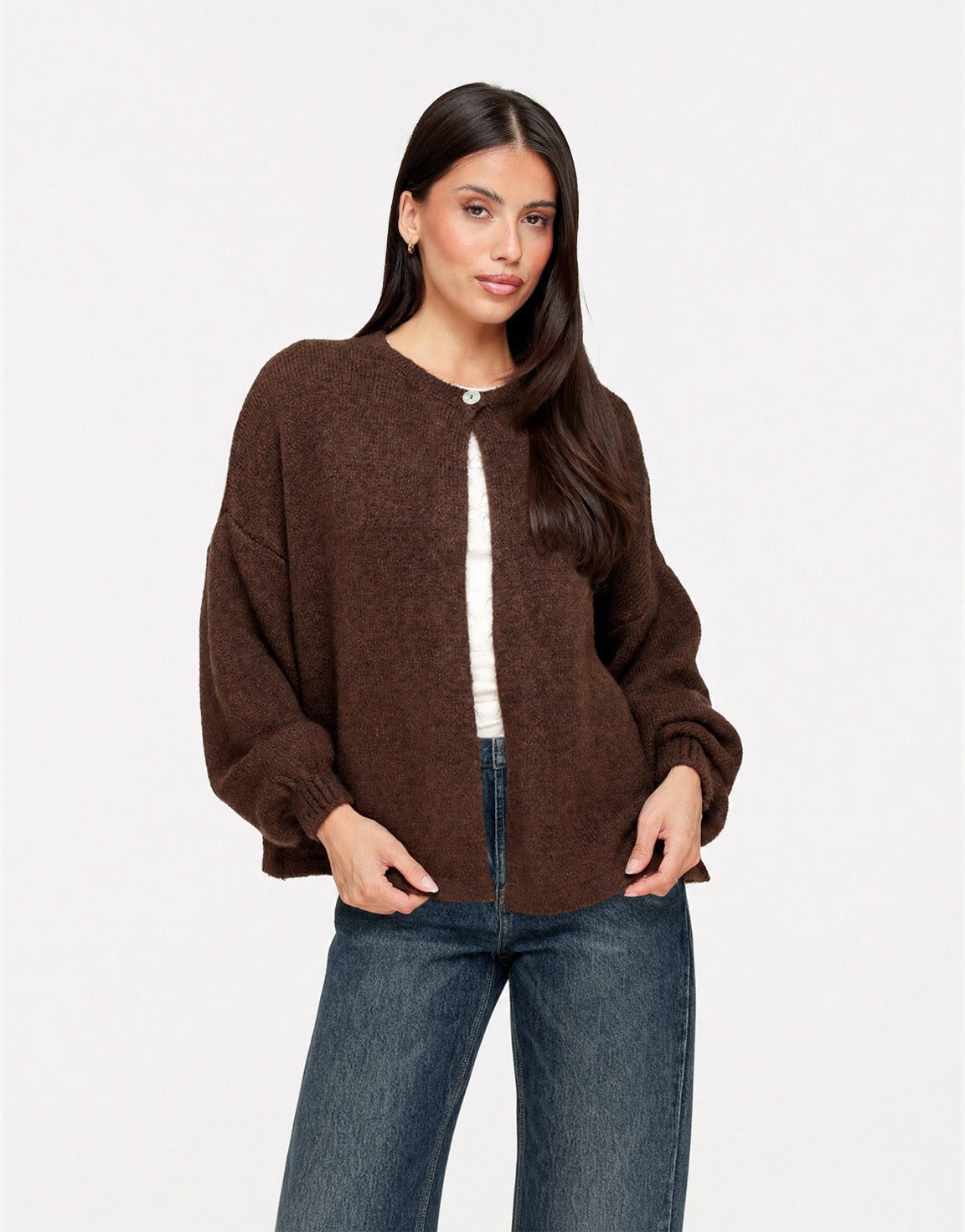 bruine-gebreide-knoop-vest-8437807