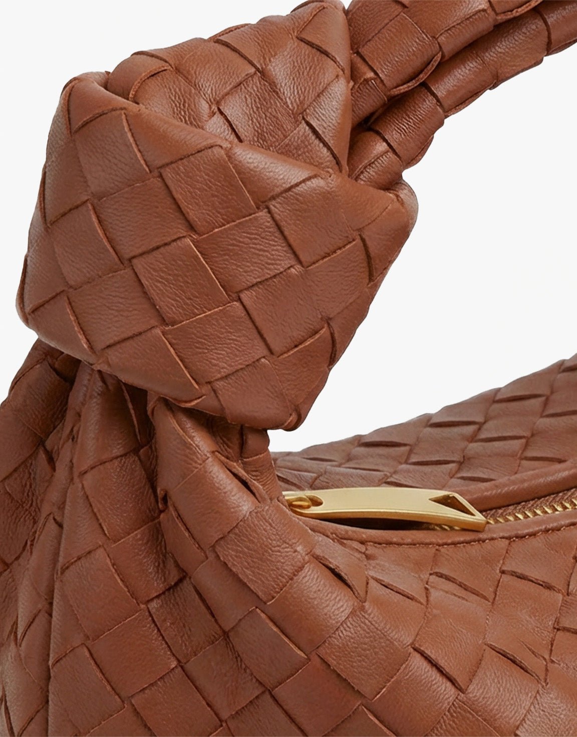 Brown Medium Braided - Bag - Olivia & Kate