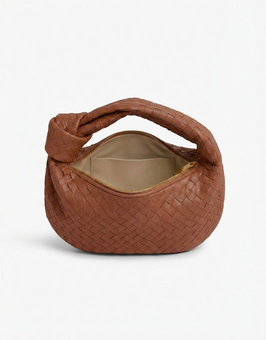 Brown Medium Braided - Bag - Olivia & Kate